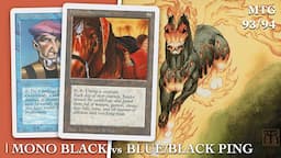 Mono Black vs Blue/Black Ping, Revised Unsleeved | Old School Magic the Gathering MTG 93/94 | 659