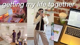 getting my life together after sleeping in all day 😵‍💫 | productive week in my life | study vlog