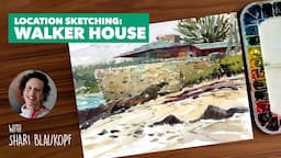 ARCHITECTURAL URBAN SKETCHING: Painting Frank Lloyd Wright's seaside masterpiece in watercolour