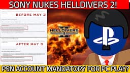 Sony DESTROYED Helldivers 2! PSN Account Mandatory For PC Players!