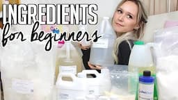 Ingredients needed to Start Making Skincare Products - Formulating for Beginners