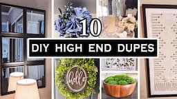 TOP 10 DIY HOME DECOR PROJECTS | DIY HIGH END DUPES