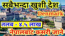 Denmark Working Visa From Nepal | Denmark Seasonal Work Visa | Working Visa 2024 | Apply denmark