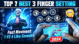 Top 7 Best 3 FINGER Custom Hud Free Fire🔥 (MOVMENT+HEADSHOT)😈 Best Custom Hud In FF | Gamer guruji