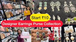 ₹10😱Designer Earrings Purse Collection 🛍Vadodara Local Market