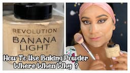 How To Use Baking Powder/ Loose Powder For Makeup | Makeup Baking Techniques  Tutorial #loosepowder