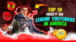 TOP 10 FREE FIRE LEGEND YOUTUBERS IN USA - UNITED STATES OF AMERICA🇺🇲😳BY SMARTCITY GAMERS