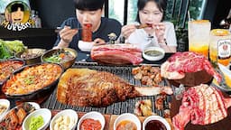 ASMR MUKBANG 제주옥탑 통삼겹 집밥 직접 만든 김치찌개 계란후라이먹방! Kimchi-jjigae Korean Home Meal EATING REAL SOUND!