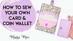 How to make a Keychain Coin and Card Wallet from Faux Leather on your Cricut with sewing holes