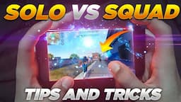 SOLO VS SQUAD TIPS AND TRICKS FREE FIRE NEW TIPS 2021