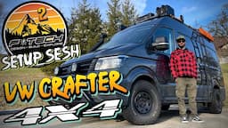 4X4 VW CRAFTER OVERLAND CAMPER BUILD ! SETUP SESH EP.2