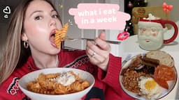 what i eat in a week (during the holidays) 🎀🍲