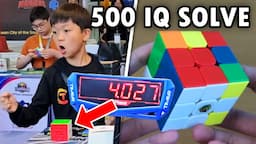 Incredible 4.36 Rubik's Cube WORLD RECORD Average by YiHeng Wang