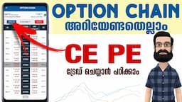 Option Chain Analysis Malayalam | What is CE PE in Options Trading