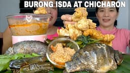 BURONG ISDA PERFECT SA CHICHARON PRITONG TALONG MUSTASA AT ISDA | MUKBANG PHILIPPINES