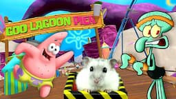 Hamster in Roller Coaster Maze with SpongeBob in Goo Lagoon