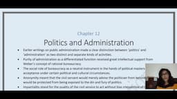 Chapter 12 || Politics and Administration || New Horizons of Public Administration