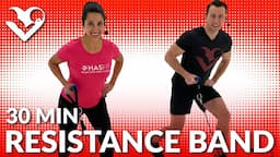 30 Minute Full Body Resistance Band Workout - Exercise Band Workouts for Men & Women at Home