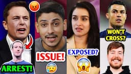 Purav Jha BIG ISSUE...😰| Shraddha Kapoor EXPOSED?, UR Cristiano Vs MrBeast, Elon Vs Mark, Harsh |