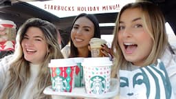 NEW STARBUCKS HOLIDAY MENU EXTRAVAGANZA | Tasting & Rating EVERY Christmas Drink & Treat ☃️ 2022