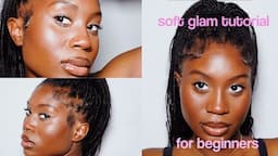 Step-by-Step *Detailed* Soft Glam Makeup Tutorial for Dark-Skinned Women of Color. For Beginners