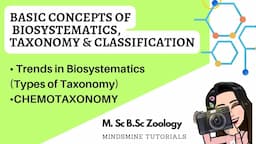 3) CHEMOTAXONOMYTrends in Biosystematics. Types of Taxonomy| Alpha ,Beta, Omega Taxonomy |M.Sc B.Sc