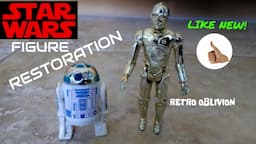 Vintage Star Wars Figure Restoration |1977 Kenner R2-D2 and C-3PO Droids | Make Star Wars New Again!