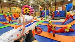 Nerf War | Amusement Park Battle 83 (Nerf First Person Shooter)