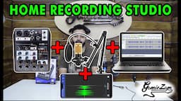 Home Recording Studio Setup Under 5000 | Connect Mixer with Computer and Android Phone for Recording