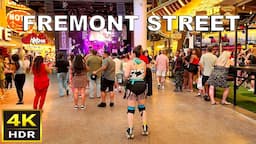 [4K] Fremont Street Las Vegas Walking Tour | July 2024 | Downtown Las Vegas