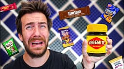 American Tries AUSTRALIAN Snacks FOR THE FIRST TIME!