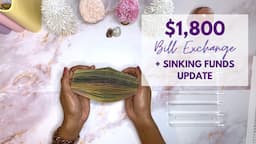 $1,800 Bill Exchange & Sinking Funds Update + Happy Mail | Cash Swap | One Frugal Introvert