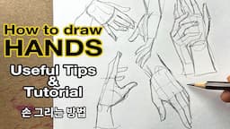 How to draw Hands / Useful Tips!! / Tutorials (Easy way) / (Part 1)