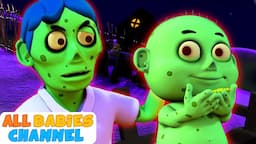 Johny Johny Yes Papa with Zombies | Spooky Scary Songs for Kids | All Babies Channel