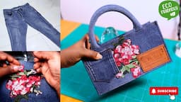 How To Make A Denim Mini Bag- Upcycle Project