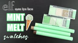 elf MINT MELT Collection // Swatches, Application, Review