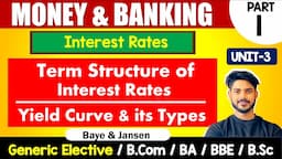 Yield Curve & its Types | Term Structure of Interest Rates | Money & Banking | GE, B.Com H, BA, Bsc