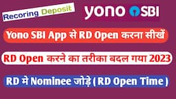 Yono se RD open kaise kare | How to open Recurring Deposit account online