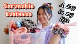 Small business vlog 💕 sewing scrunchies & headbands, business tips and preparing the launch