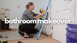 Old Bathroom Gets A Major Makeover // DIY Extreme Bathroom Makeover [Part 2] // Bathroom Remodel