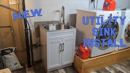 New Utility Sink Install From Start to Finish