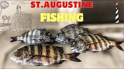 Catching Sheepshead at St. Augustine Docks in Challenging Waters from a Kayak