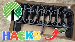 BRILLIANT 🤯 DOLLAR TREE DIY Crafts using Garden Fences