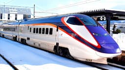 Riding Japan's Bullet Train "Yamagata Shinkansen" from Tokyo to Ginzan Onsen