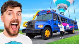 I Built MrBeast a Real Life Fortnite Battle Bus!