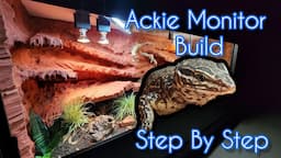 DIY Monitor Enclosure Arid Set Up & Bioactive Build #reptiles #vivarium