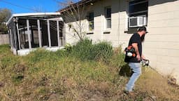 This Family with a NewBorn was UNABLE to KEEP UP with their LAWN - they said that their MOWER BROKE