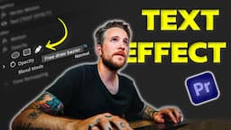 Creating Peter McKinnon's TEXT EFFECT [Hindi] | How to Animate Text In Premiere Pro