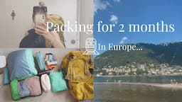 HOW TO PACK FOR 2 MONTHS OF TRAVELLING | *mostly* essential interrail packing list