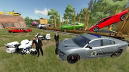 Police Search Abandoned Barns and Houses for Car Thief | Farming Simulator 22